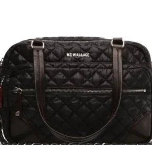 Like New MZ Wallace Blue Quilted Handbag Shoulder Bag